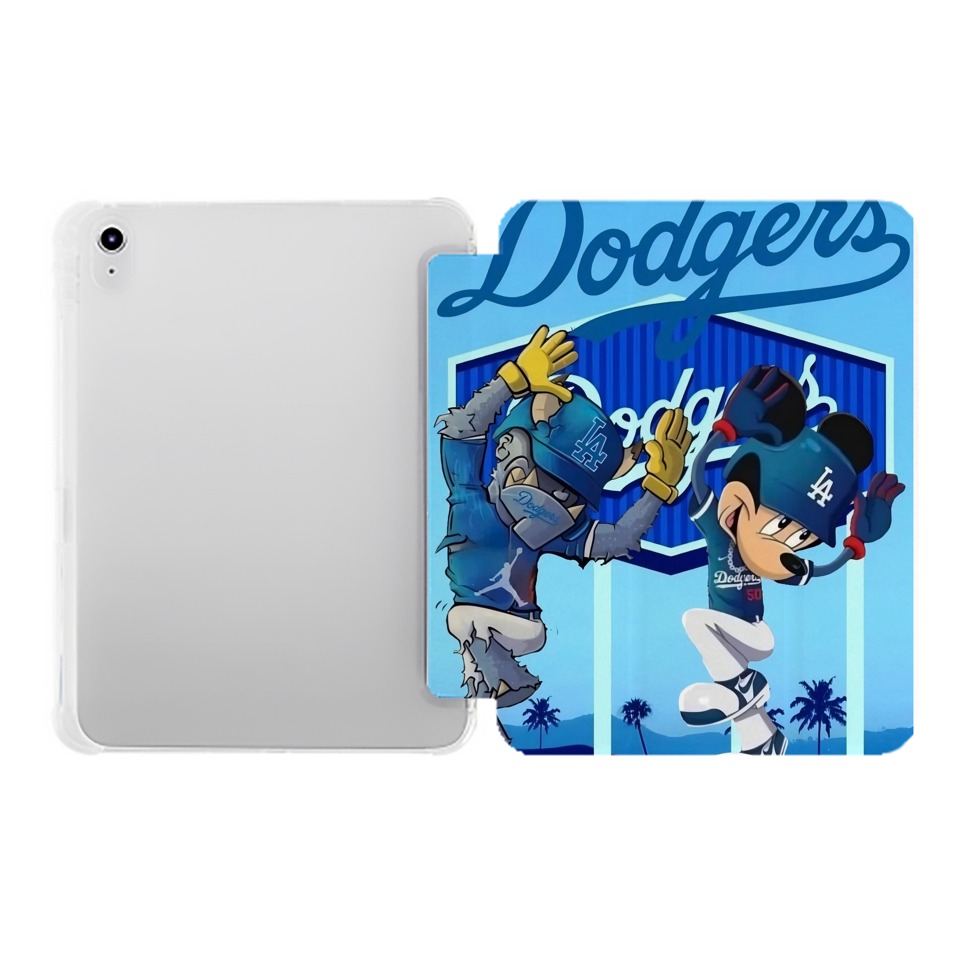  Premium Tri-Fold PU Leather & Silicone IPad Case With Pencil Slot – Fits 9.5,10.5,10.9 – Adjustable Stand, Slim, Protective